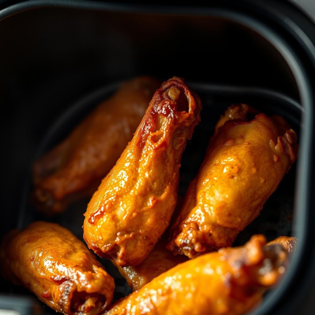 Air Fryer Chicken Wings Cooking Process Air Fryer Chicken Wings Cooking Process