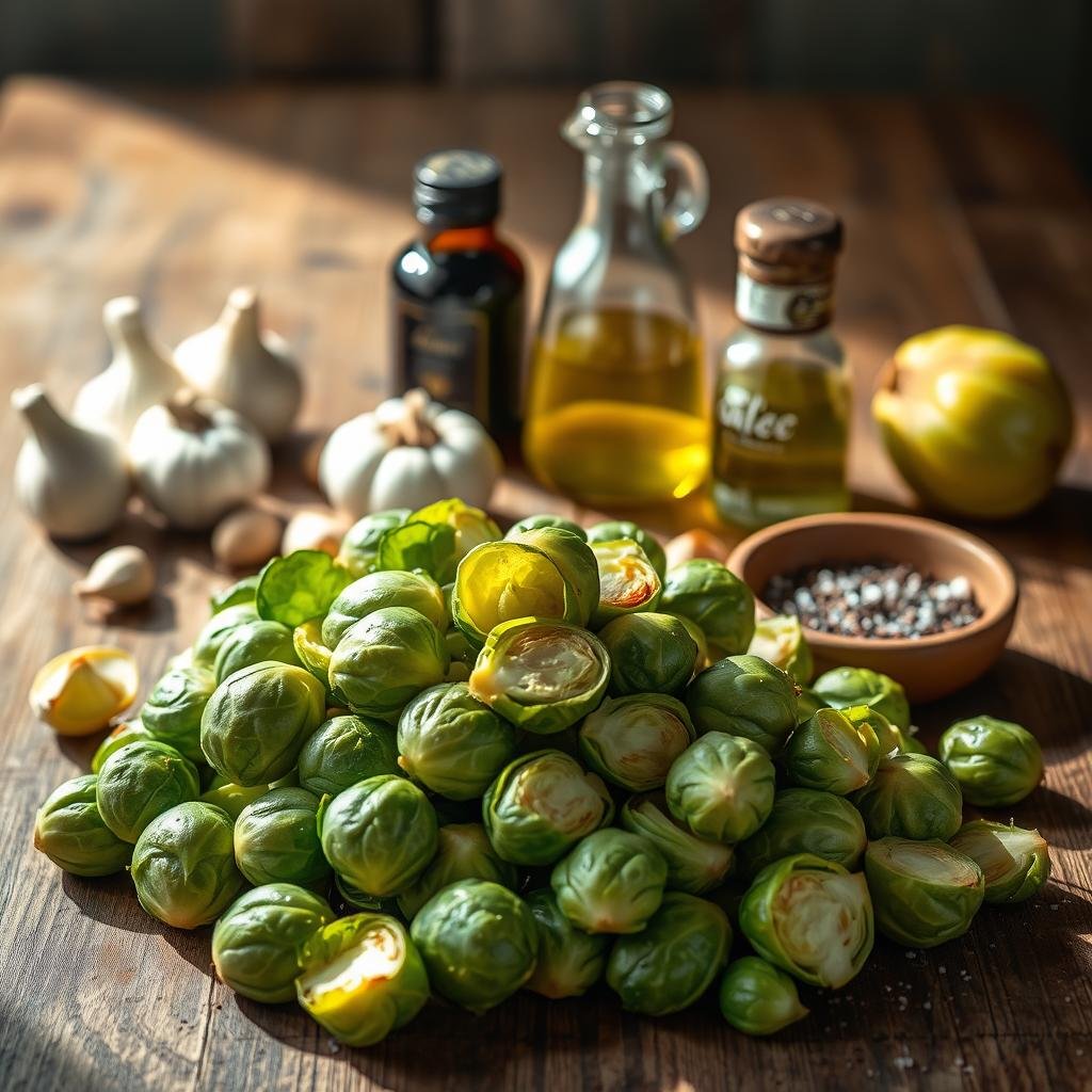 Essential ingredients for brussels sprouts Essential ingredients for brussels sprouts