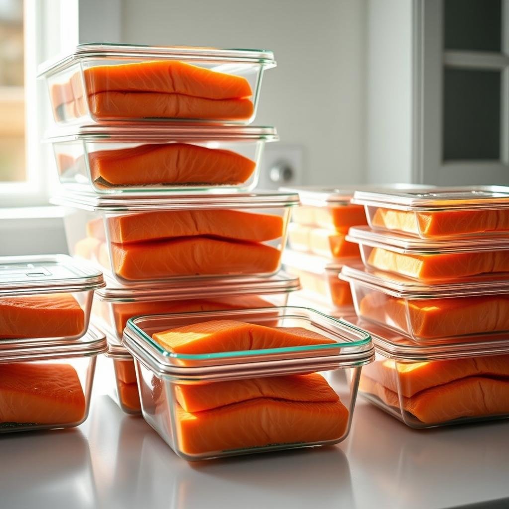 Meal prep salmon storage Meal prep salmon storage