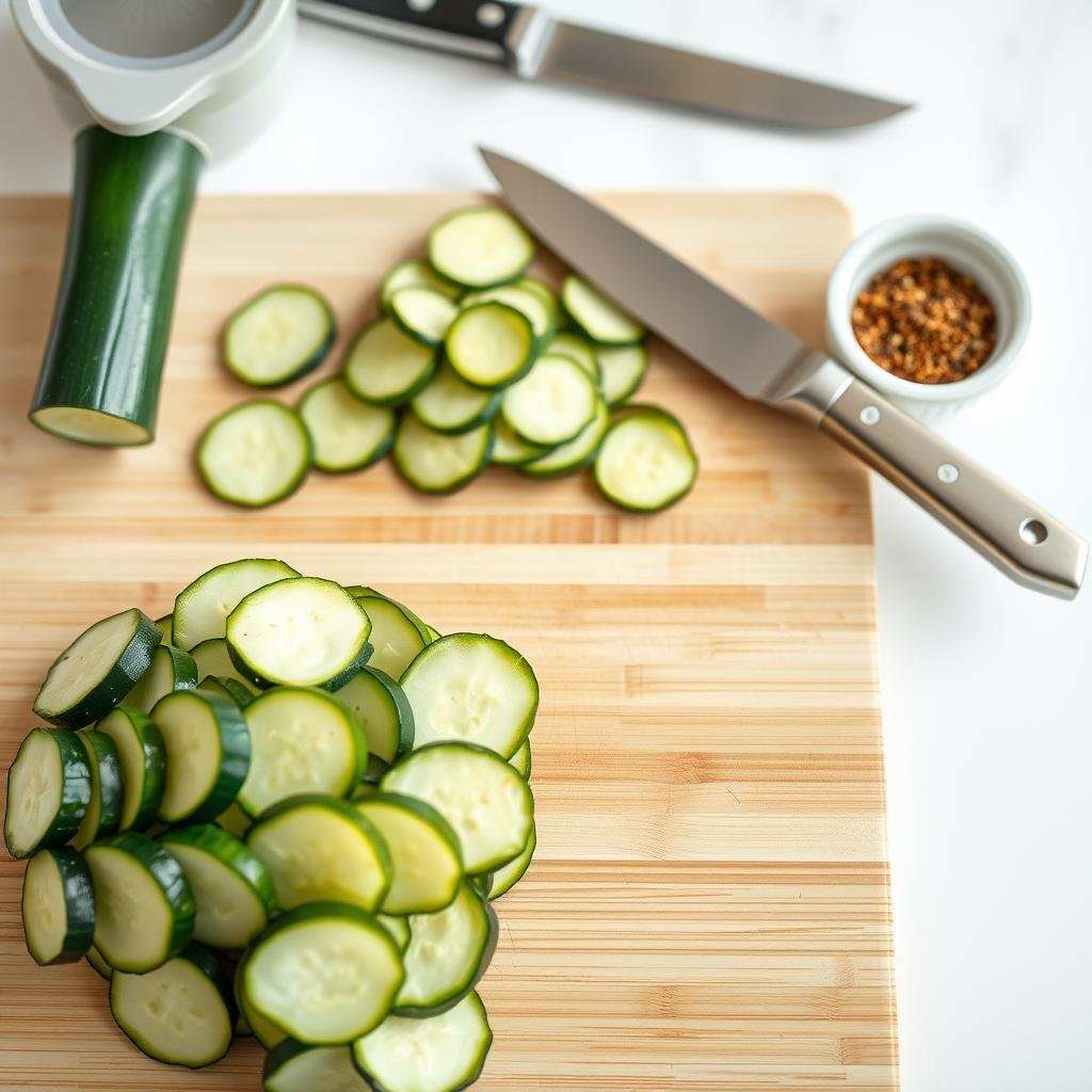 Step-by-step preparation of zucchini chips Step-by-step preparation of zucchini chips