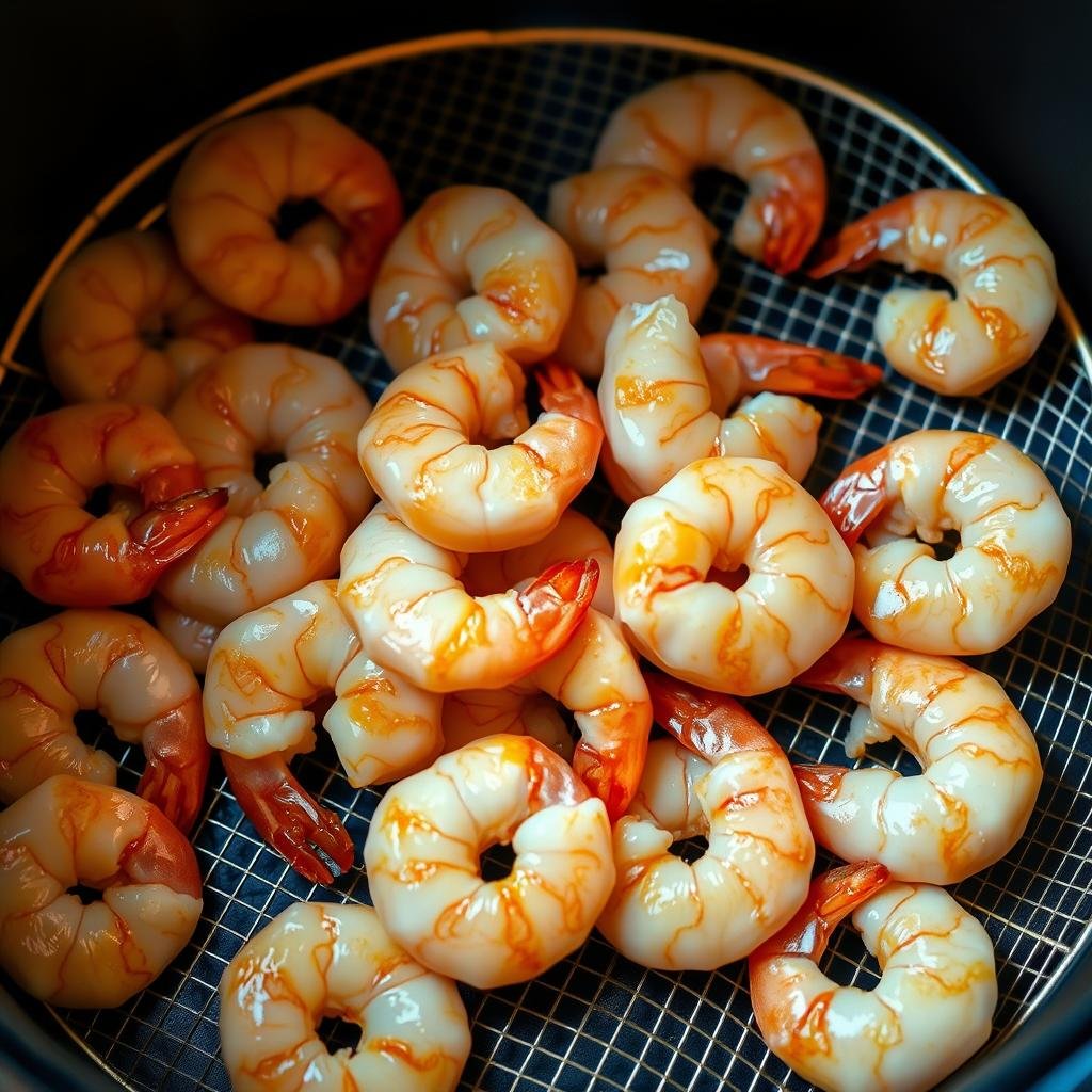 shrimp in air fryer basket shrimp in air fryer basket